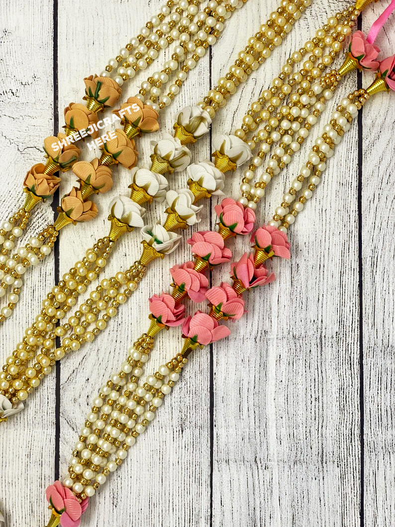 Pearl Milni Haars – Traditional Punjabi Wedding Necklace for Groom | Handcrafted Milni Jewelry | Sikh Wedding Accessories