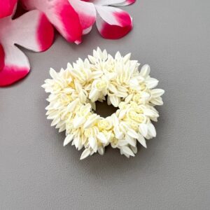 Hair & Hand Scented Gajras | Elastic Floral Gajra | Traditional Indian Accessory (Pack of 2pcs)