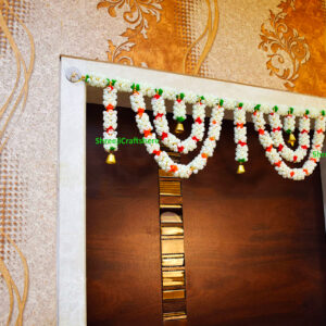 Mogra Bell Toran Hanging for Door Decoration | Festive Bandhanwar | Traditional Indian Home Decor | Multiple Sizes & Colors