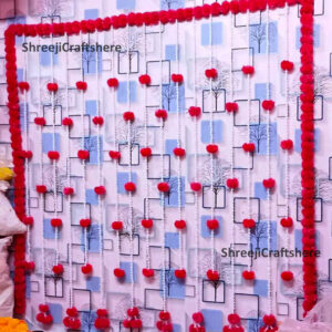 Tuberose Backdrop | Marigold Backdrop | Wedding, Haldi, Birthday, Festival Decoration | Decorative Background