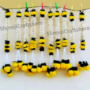 Jasmine Flower Garlands 3 Ft | Artificial Fabric Flower Garland | Wedding, Festival & Home Decor