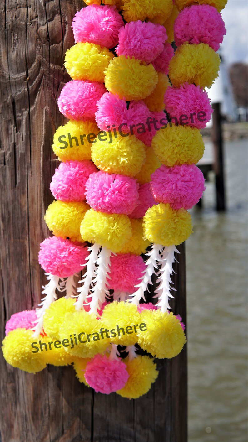 Marigold Tuberose Strings | 5 Ft' Floral Decoration | Main Door, Wedding, Diwali, Puja, Home Decor - Image 5