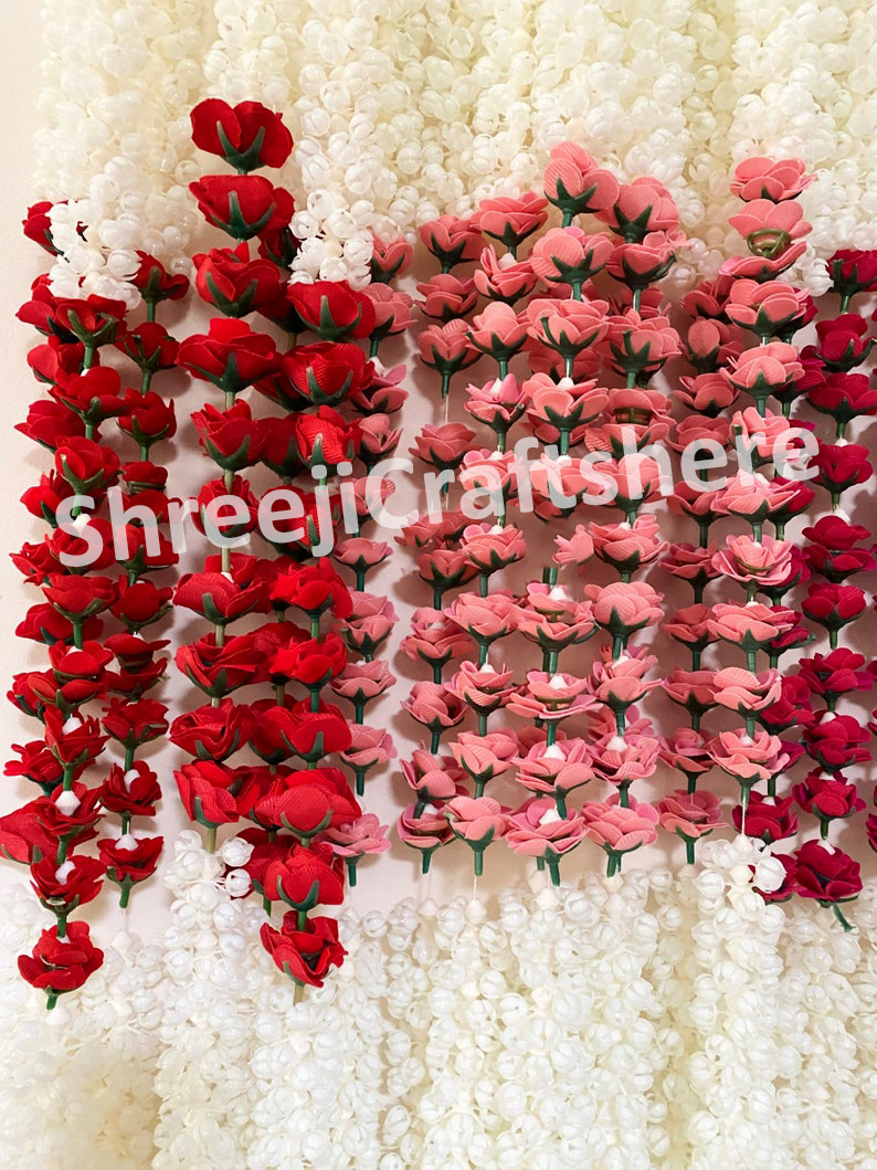 Rose Mogra Strings | 5 Feet' Mogra Decoration | Main Door, Wedding, Diwali, Puja, Home Decor - Image 4