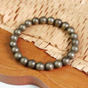 Pyrite Crystal Bracelet | Natural Pyrite Stone Bracelet | Wealth & Abundance Healing Bracelet | Handmade Gemstone Jewelry | Gift for Men & Women