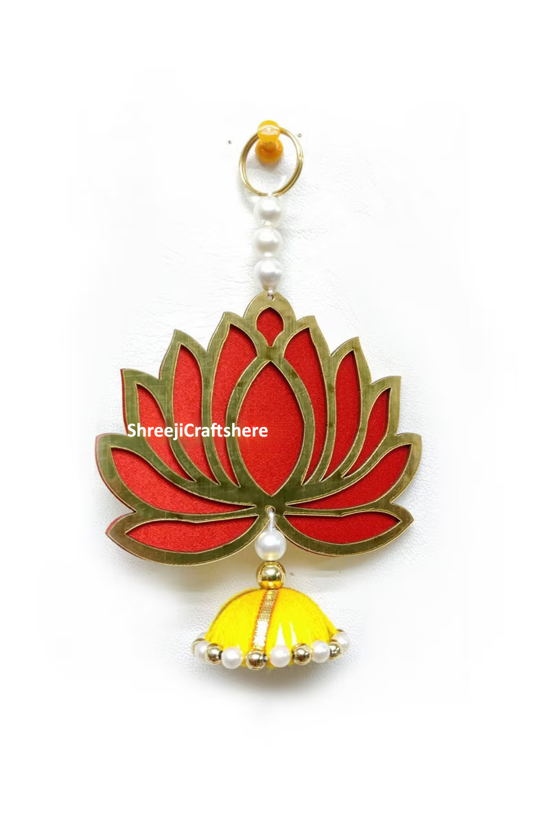 Lotus Wall Hangings for Backdrop | MDF Floral Decor | Handmade Lotus Hanging | Festive & Home Decoration - Image 4