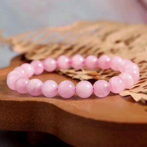 Rose Quartz Crystal Bracelet | Love & Healing Stone Bracelet | Natural Pink Quartz Beads | Heart Chakra Jewelry | Gift for Her