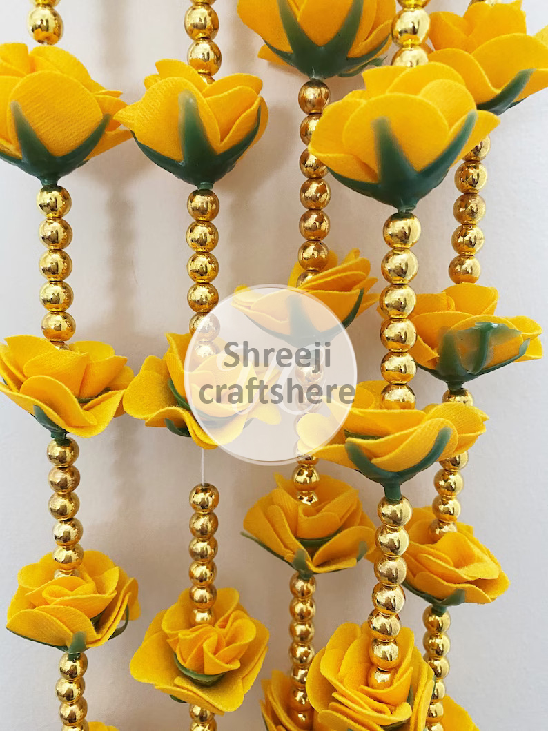 5 Feet' Rose Strings with color options | Main Door, Wedding, Diwali, Puja, Home Decor - Image 3