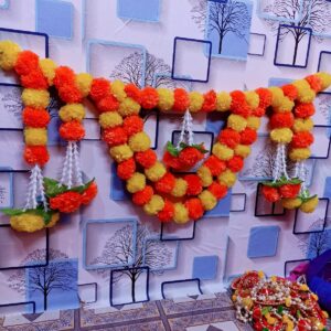 Tuberose Toran Hanging for Door Decoration | Festive Bandhanwar | Traditional Indian Home Decor | Multiple Sizes & Colors