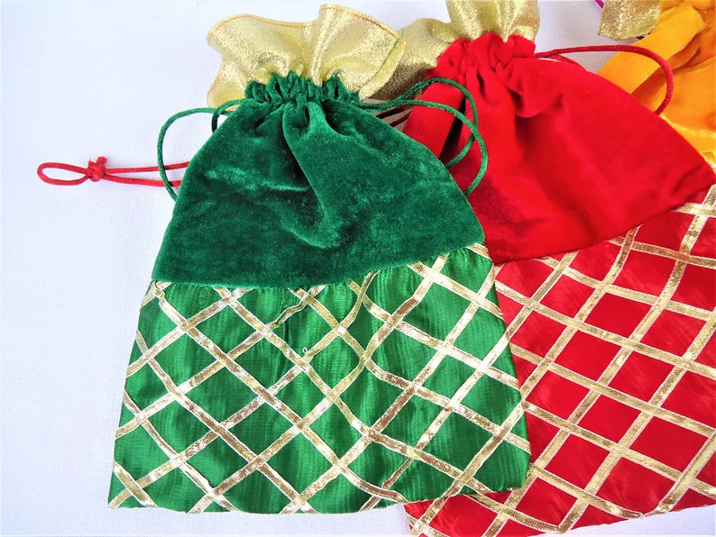 Bulk Potli Bags for Return Gifts | Indian Wedding Favor Bags | Festive Potli Pouches | Bridal Gift Bags - Image 6