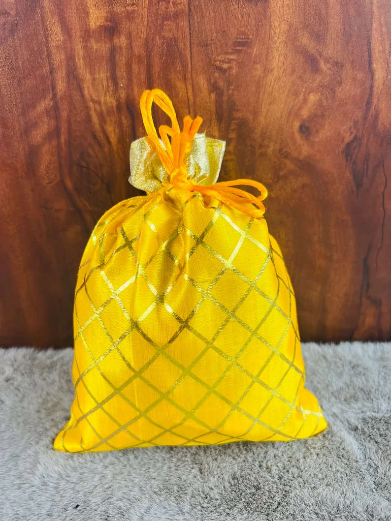Handcrafted Potli Bags for Return Gifts | Indian Wedding Favor Bags | Festive Potli Pouches | Bridal Gift Bags - Image 2