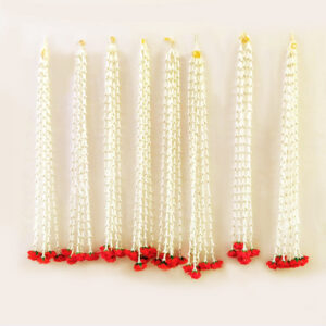 3 Feet' Rose with Tuberose Flower Strings | Artificial Rajnigandha Garlands | Wedding & Home Decoration Hanging