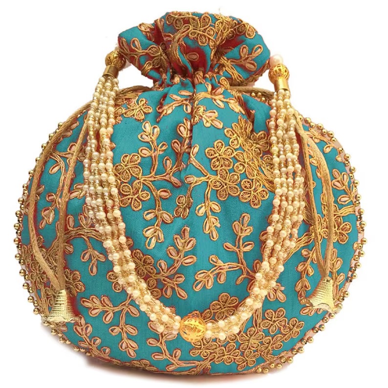 Embroidered Potli Bags for Return Gifts | Indian Wedding Favor Bags | Festive Potli Pouches | Bridal Gift Bags - Image 11