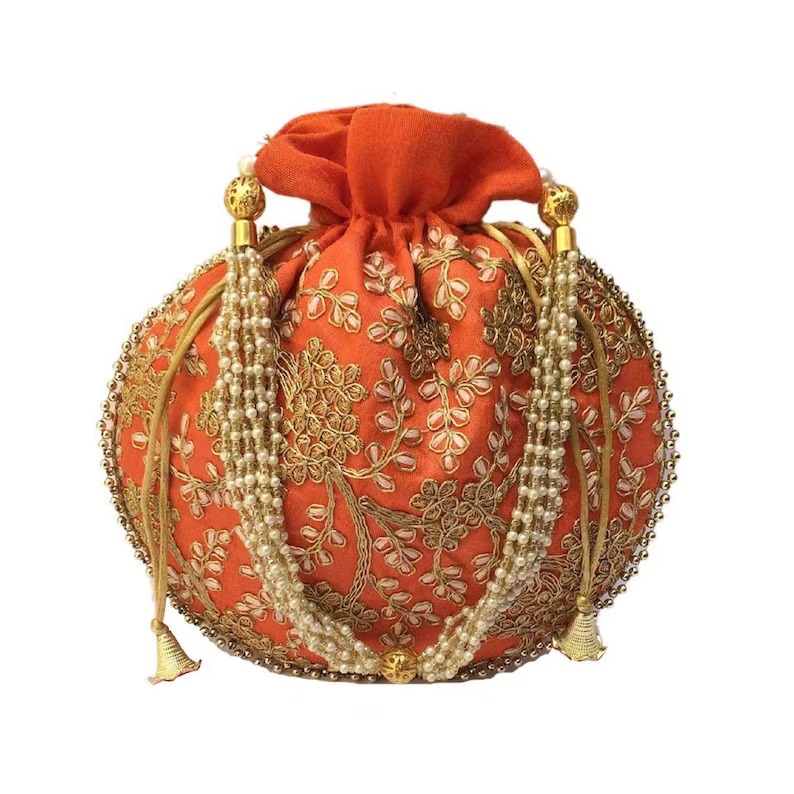 Embroidered Potli Bags for Return Gifts | Indian Wedding Favor Bags | Festive Potli Pouches | Bridal Gift Bags - Image 10