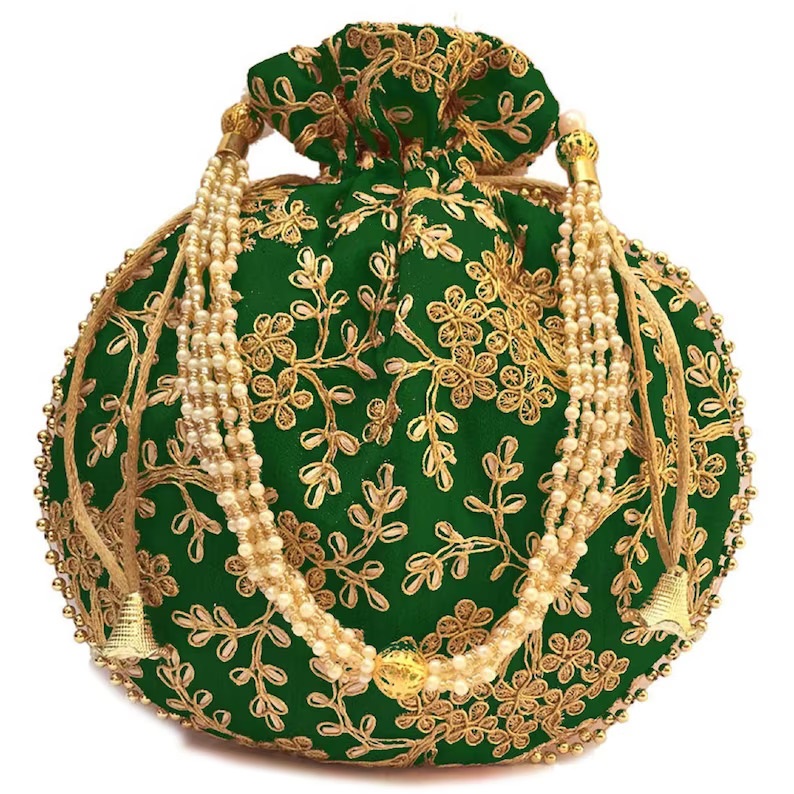 Embroidered Potli Bags for Return Gifts | Indian Wedding Favor Bags | Festive Potli Pouches | Bridal Gift Bags - Image 7