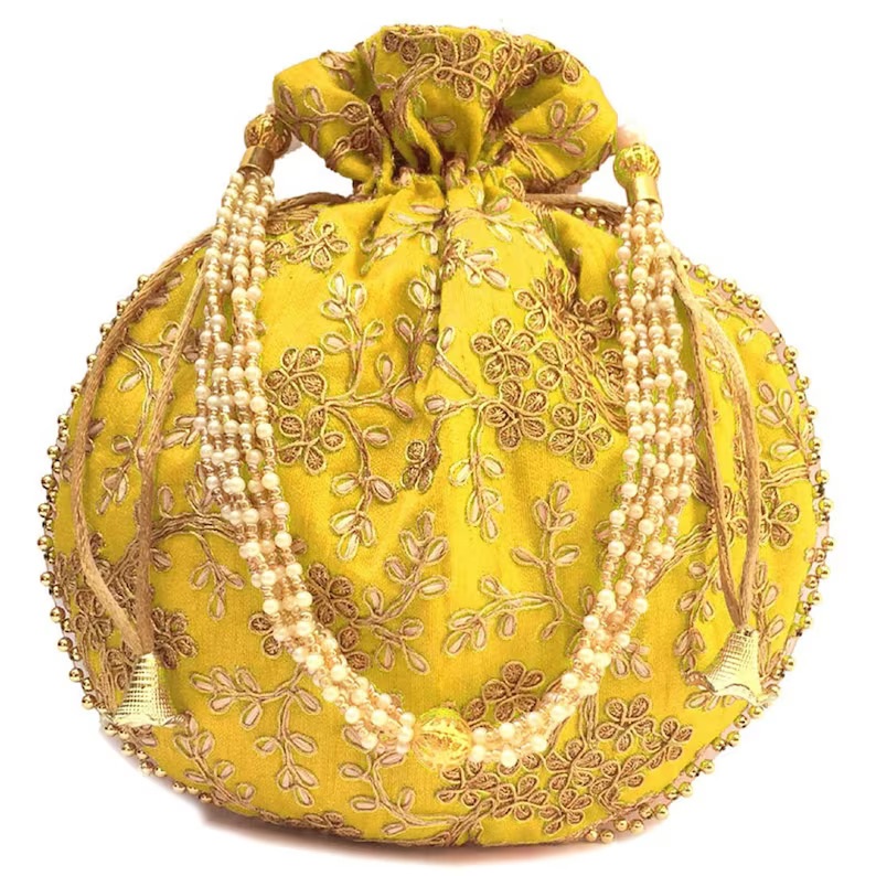 Embroidered Potli Bags for Return Gifts | Indian Wedding Favor Bags | Festive Potli Pouches | Bridal Gift Bags - Image 5