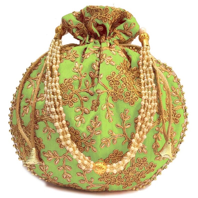 Embroidered Potli Bags for Return Gifts | Indian Wedding Favor Bags | Festive Potli Pouches | Bridal Gift Bags - Image 4